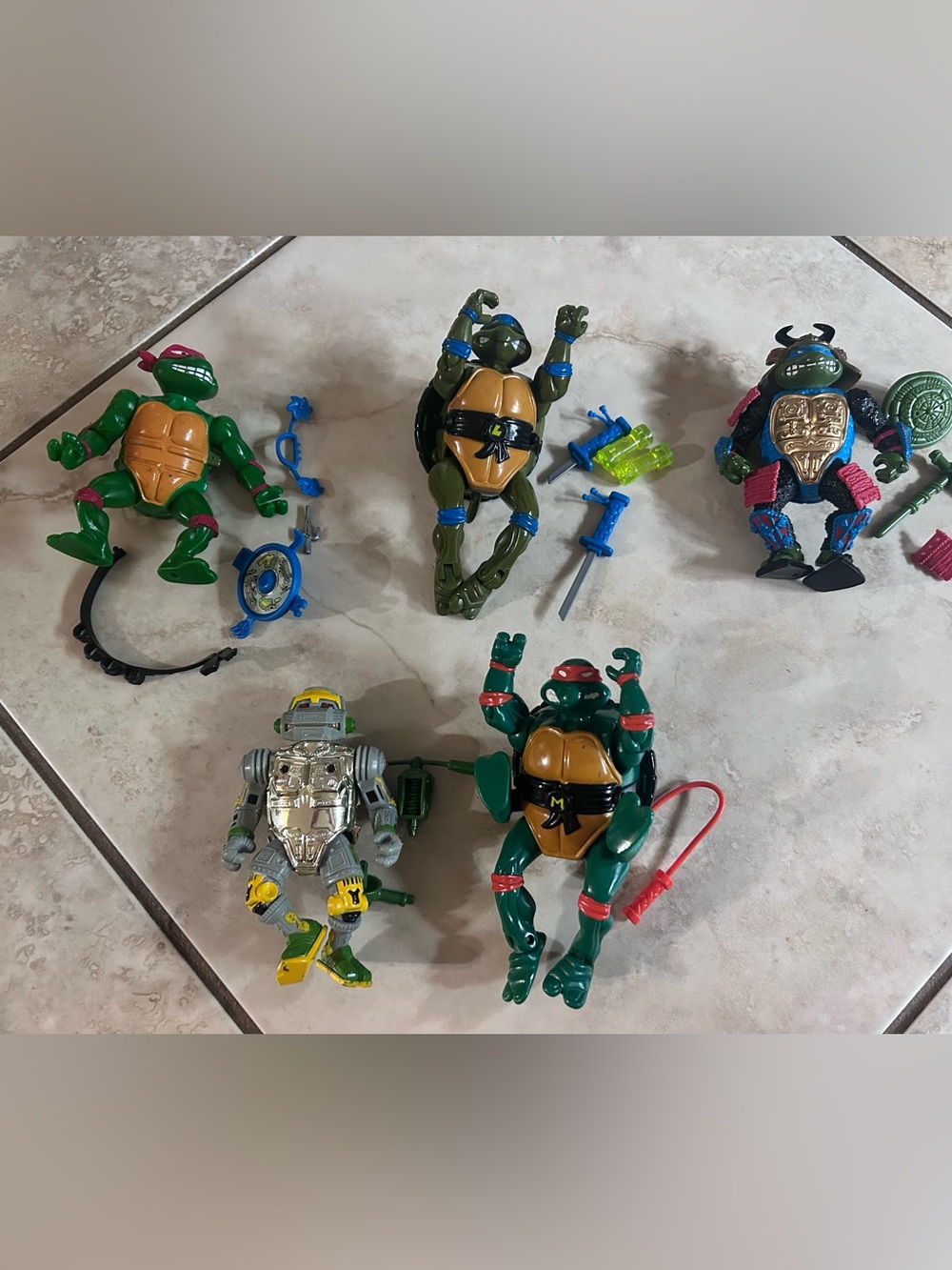 Vintage Teenage Mutant Ninja Turtles Figures and accessories lot